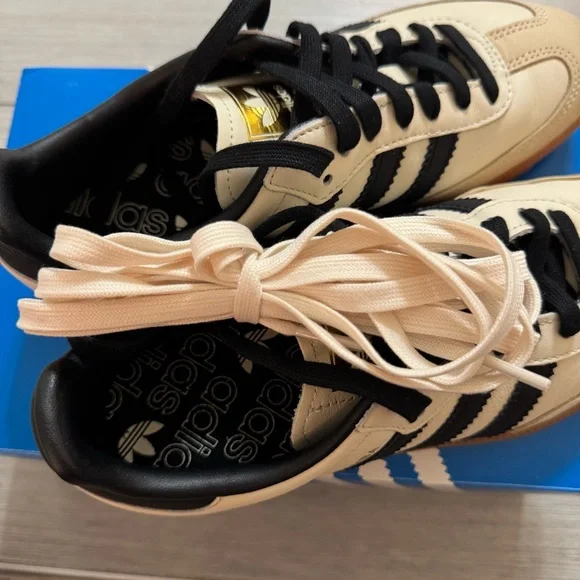 Adidas Samba OG Sneakers - cream white / core black / sand strata size 7 - Picture 5 of 6
